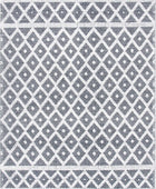 IVORY AND BLACK KILIM HAND WOVEN DHURRIE