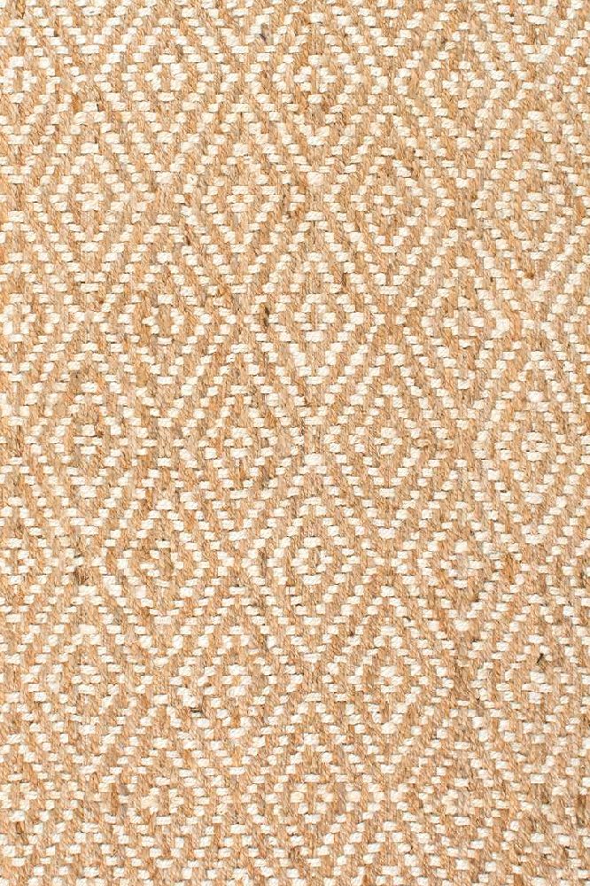 NATURAL GEOMETRIC JUTE HAND WOVEN DHURRIE