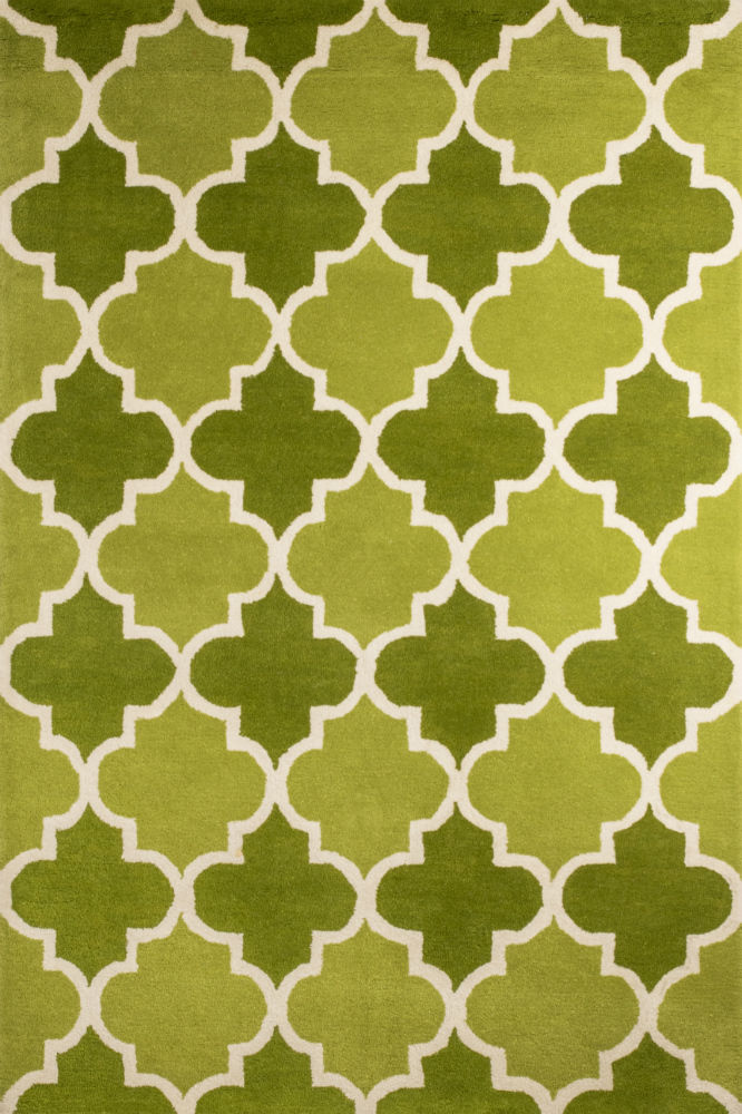 GREEN MOROCCAN HAND TUFTED CARPET