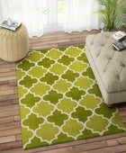 GREEN MOROCCAN HAND TUFTED CARPET