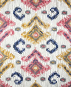 MULTICOLOR GREY IKAT HAND TUFTED CARPET