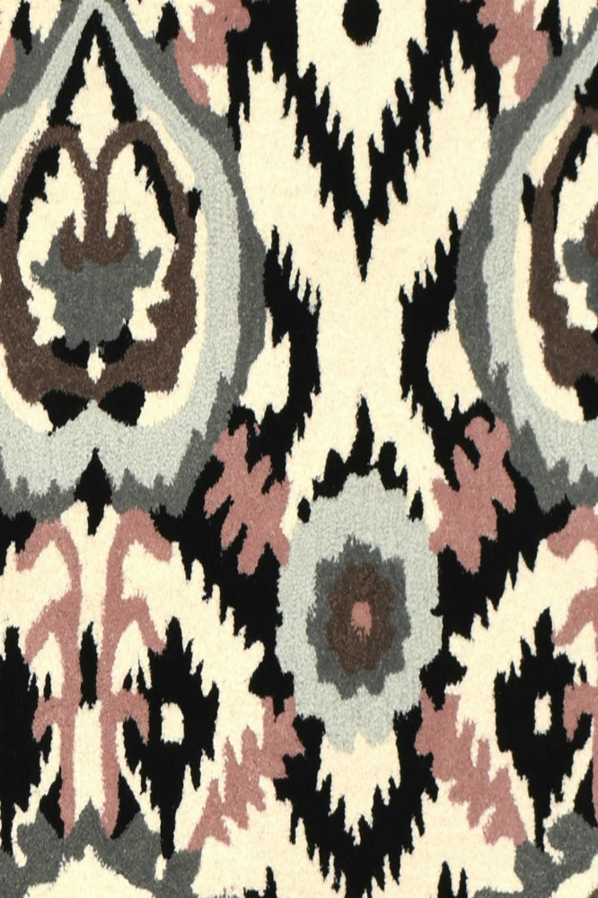 MULTICOLOR IKAT HAND TUFTED CARPET