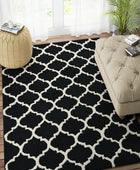 BLACK AND WHITE MOROCCAN HAND TUFTED CARPET