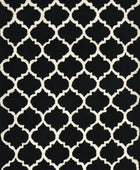 BLACK AND WHITE MOROCCAN HAND TUFTED CARPET