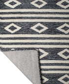 CHARCOAL TRIBAL HAND TUFTED CARPET