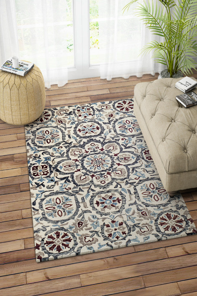 MULTICOLOR SUZANI HAND TUFTED CARPET