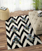 MULTICOLOR CHEVRON HAND TUFTED CARPET