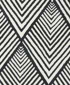 BLACK AND WHITE GEOMETRIC HAND TUFTED CARPET