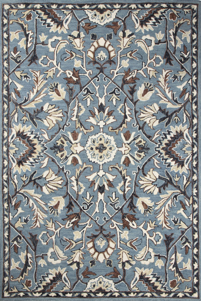 BLUE SUZANI HAND TUFTED CARPET