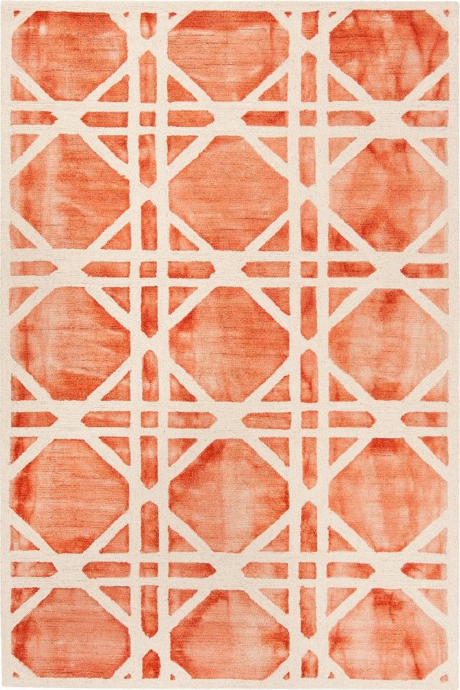 ORANGE DIP DYED HAND TUFTED CARPET