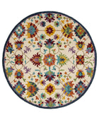 MULTICOLOR SUZANI HAND TUFTED CARPET ROUND